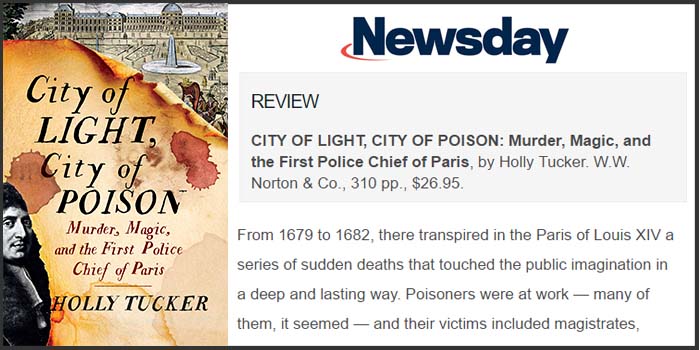 Newsday Reviews City of Light, City of Poison