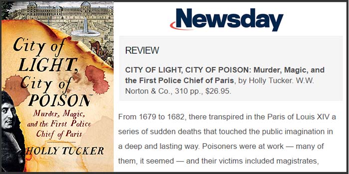 Newsday Reports City of Light “a classic whodunit”