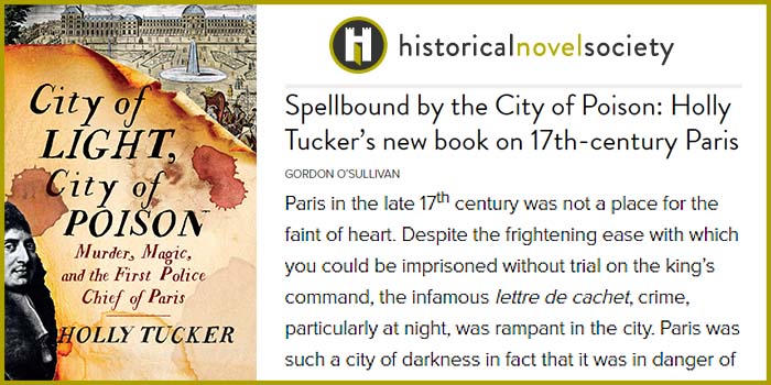 Historical Novel Society Reviews City of Light, City of Poison